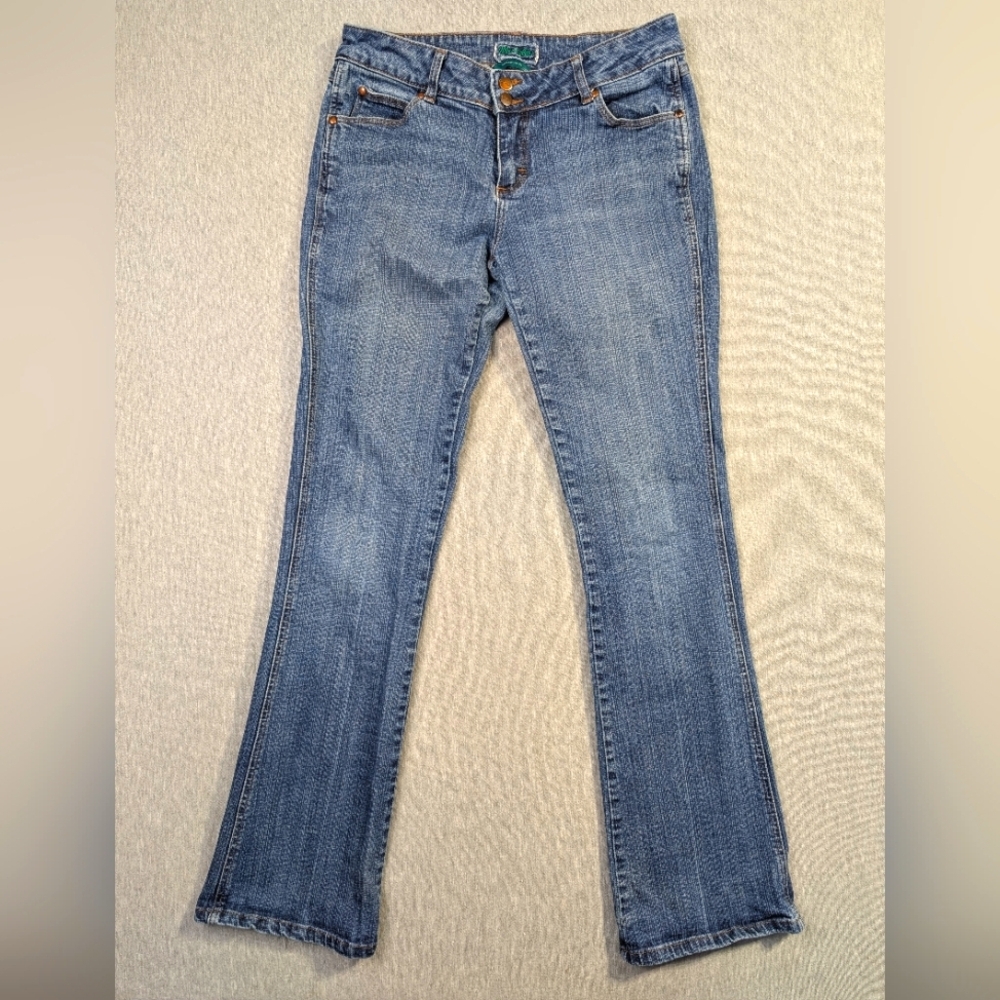 Wrangler Premium Patch Jeans Women's 9/10 X 34 Blue Bootcut